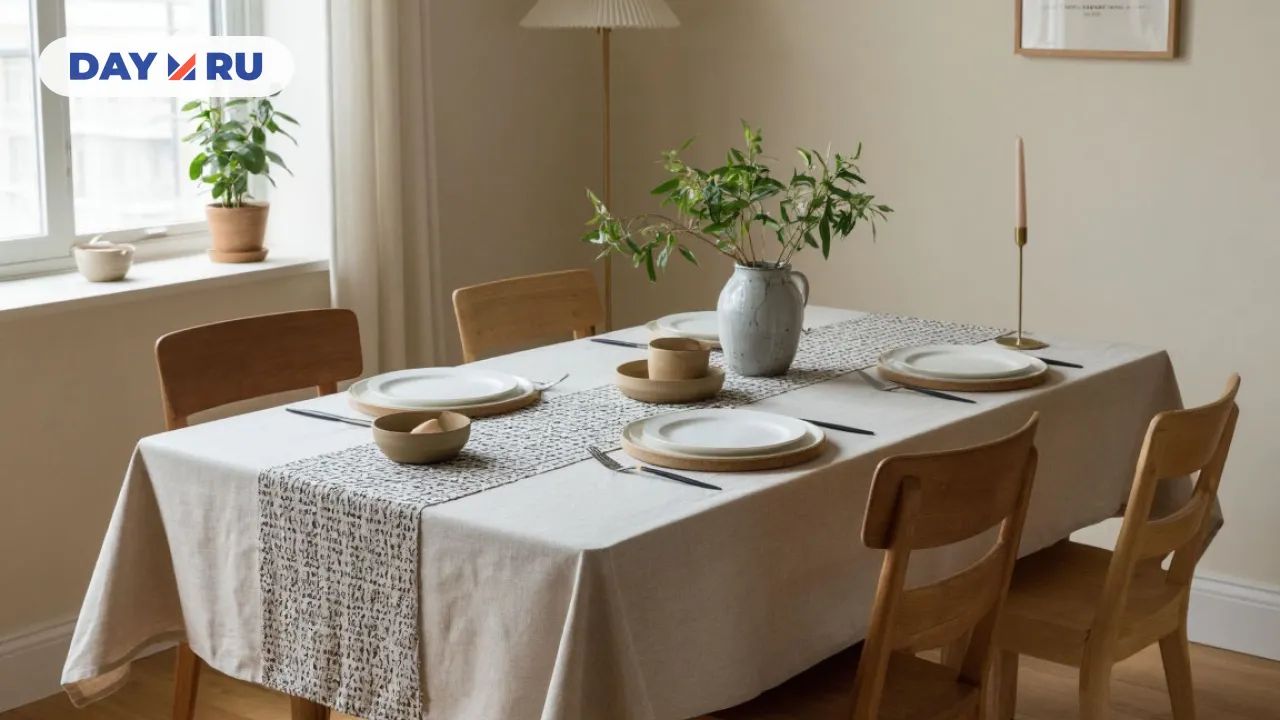 Скатерть больше не убегает: нашла рабочие способы удержать её на месте