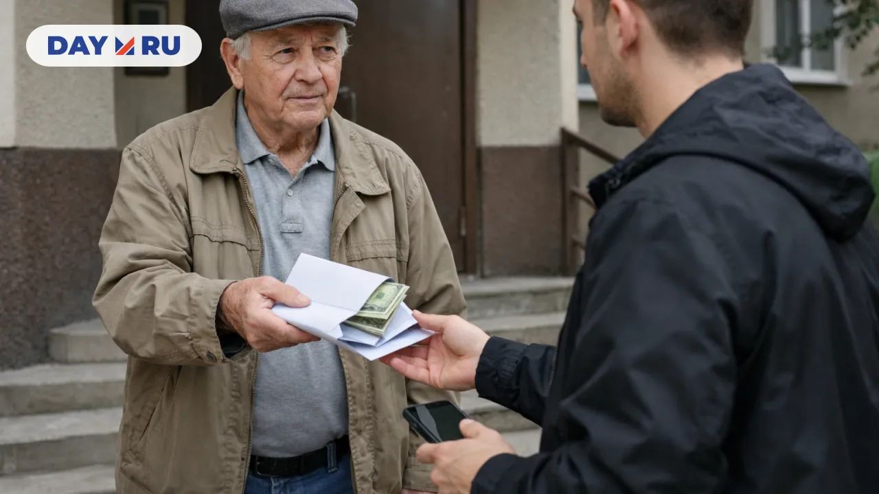 Передача конвертов с деньгами