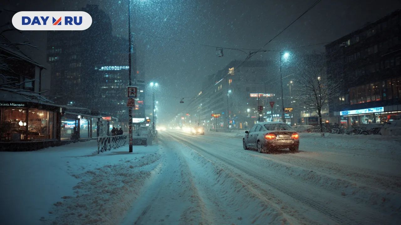 Снегопад, арт