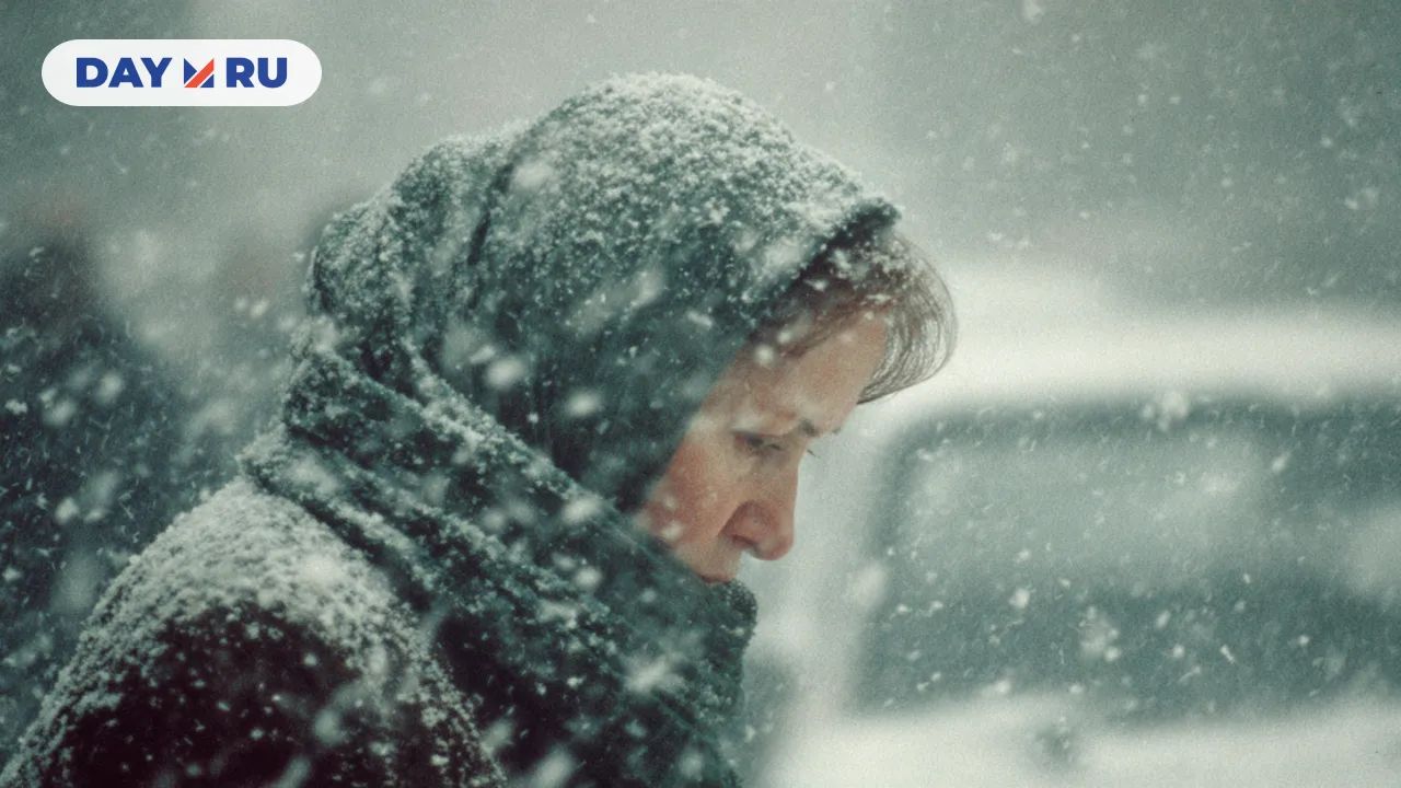 Зима, женщина