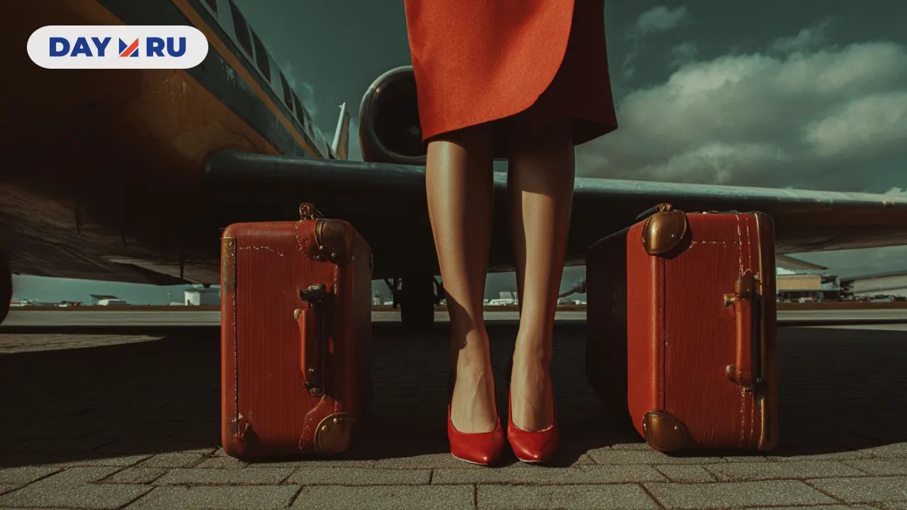 Чемоданы, самолет