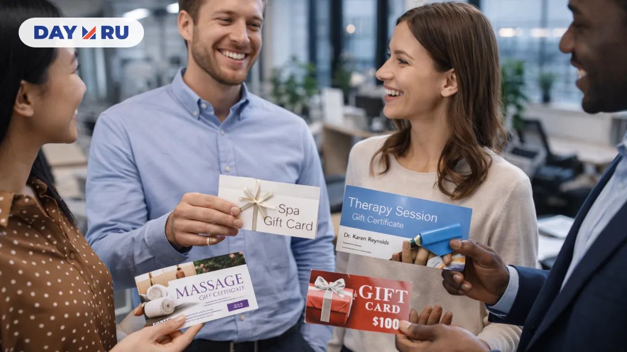 Обмен подарочными сертификатами в офисе