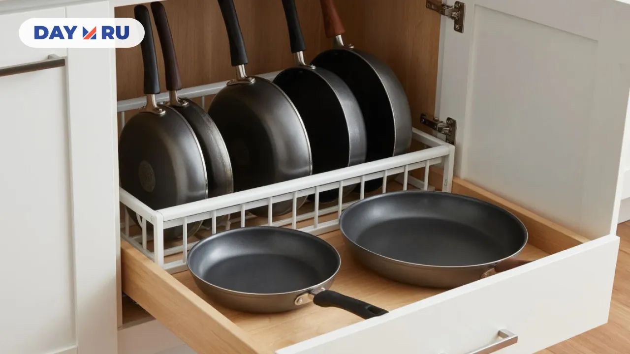 Спасение от бардака и траты времени: лучшие способы хранения сковородок, которыми я пользуюсь