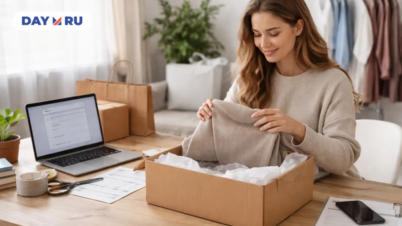 Упаковка возврата онлайн-заказа