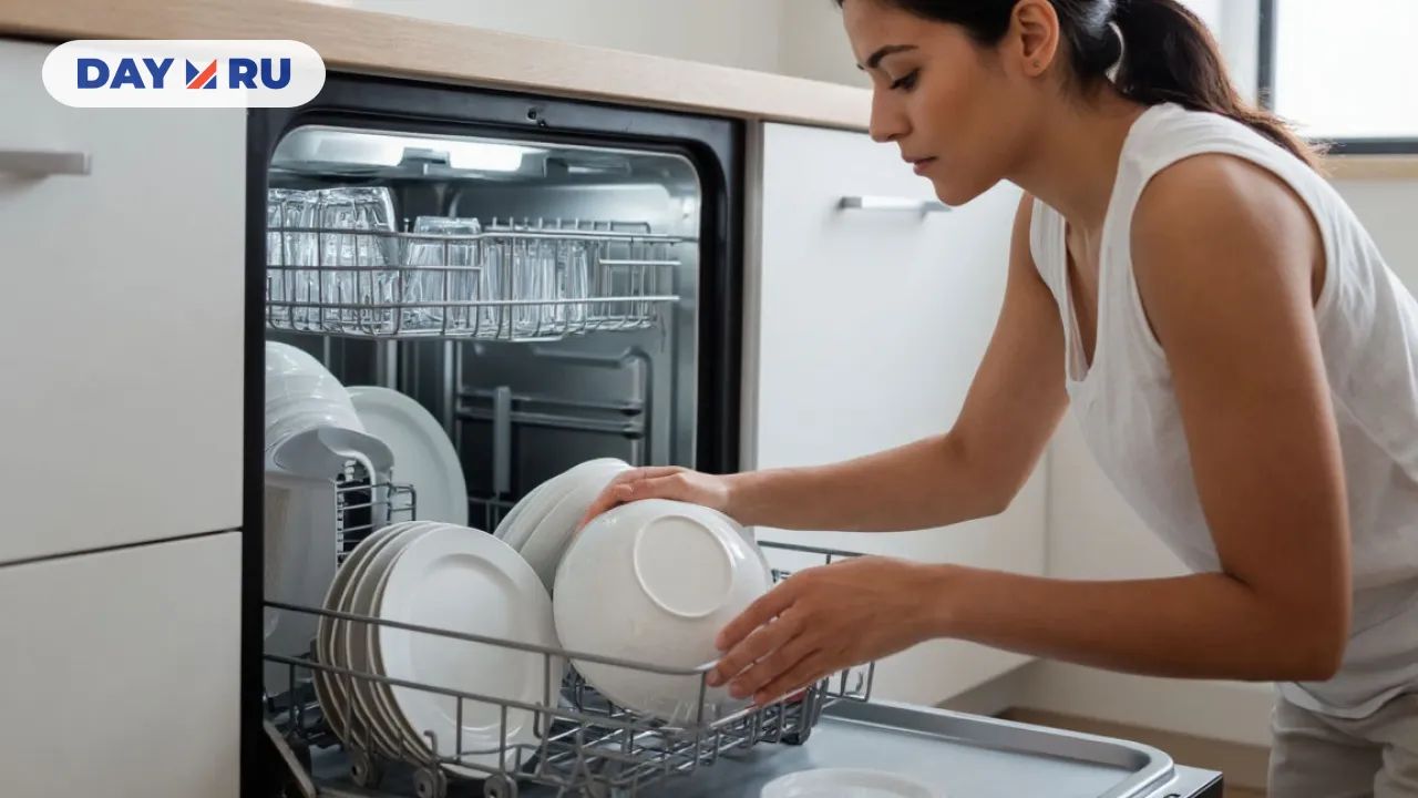 Больше не перемываю за посудомойкой: научилась её загружать так, чтоб посуда блестела