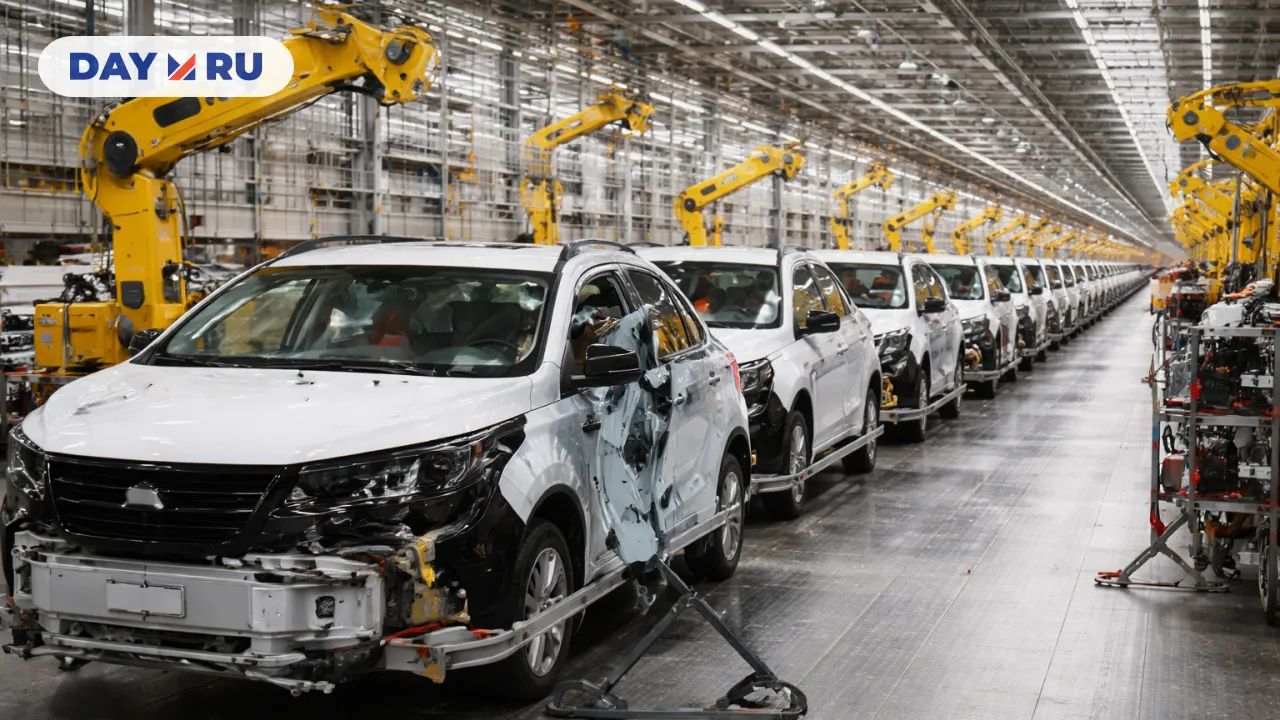 Конвейерная линия сборки автомобилей