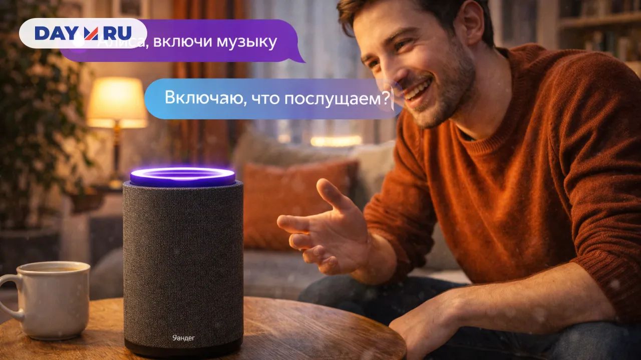 Человек общается с Алисой