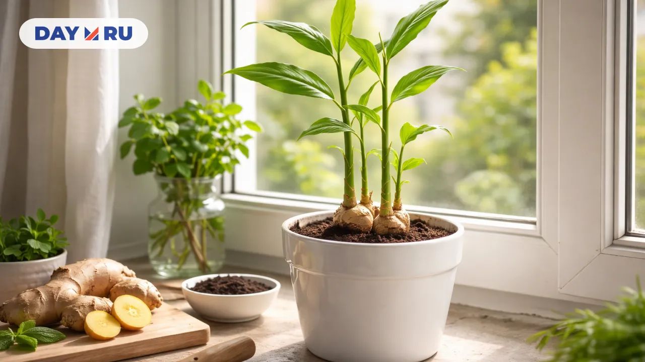 Росток имбиря