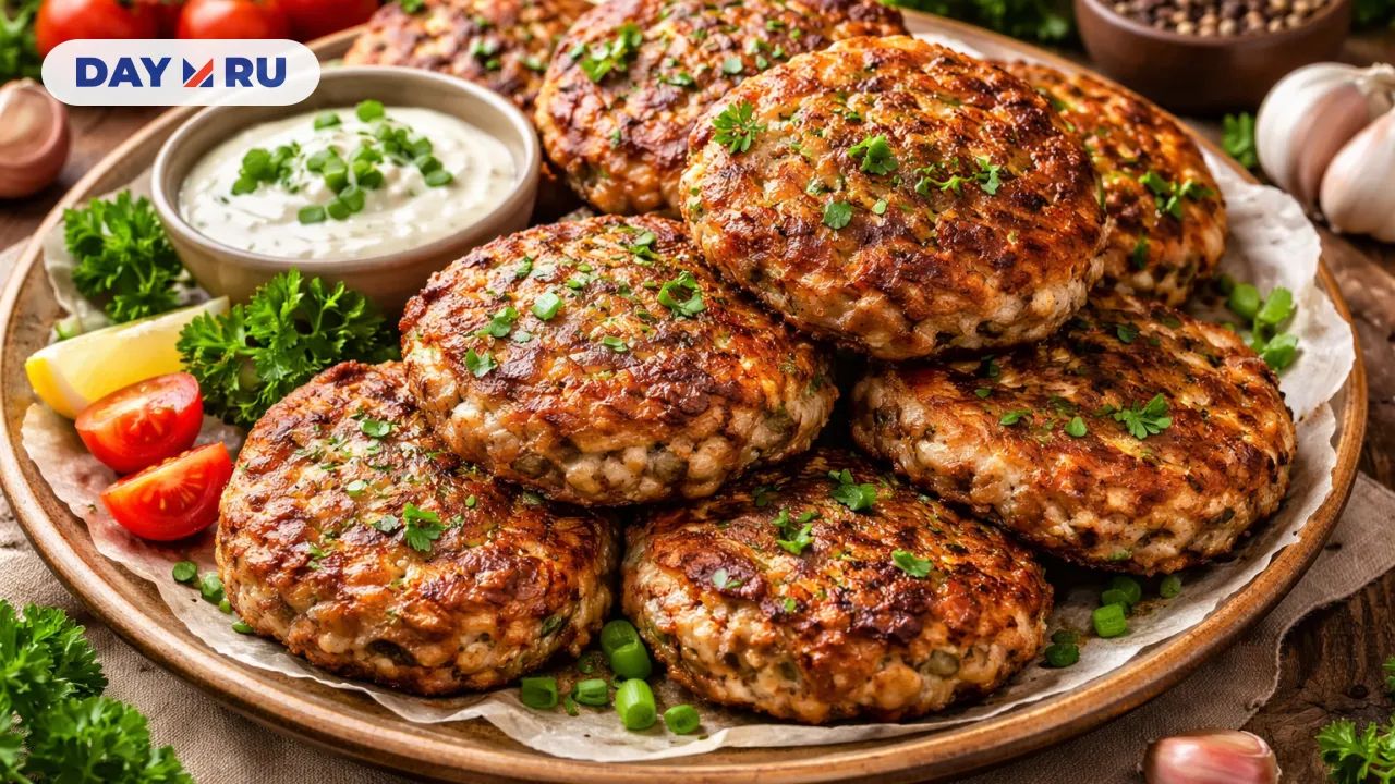 Мясные оладьи