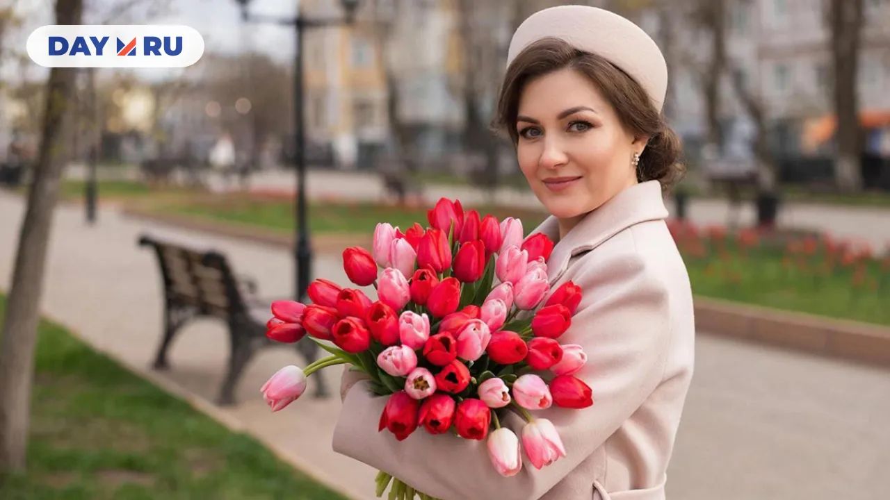 Женщина с цветами