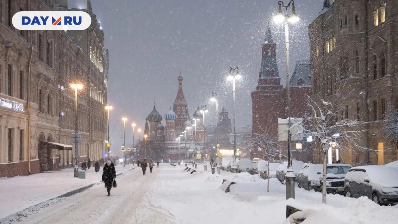 Снегопад в Москве