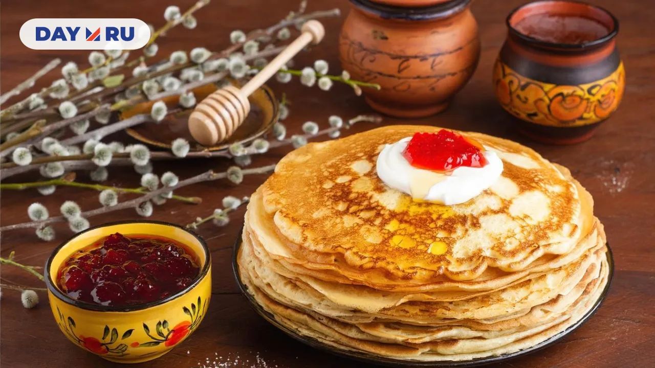 Тарелка с блинами