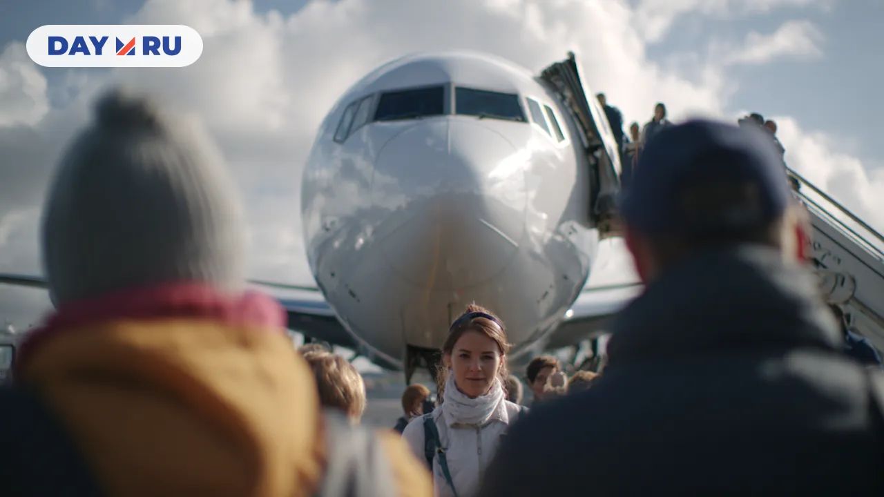 Самолет, люди