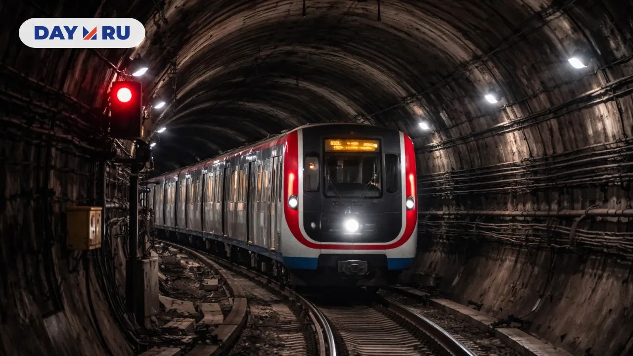 Метро Москвы в туннеле