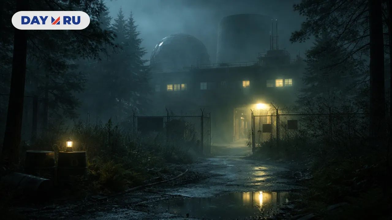 Заброшенная исследовательская станция в тумане