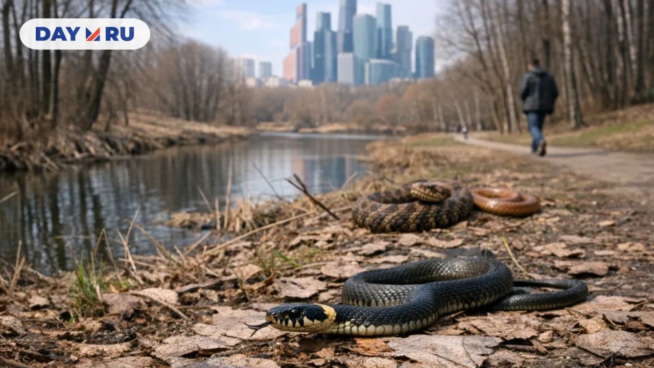 Змеи в парке с видом на Москву