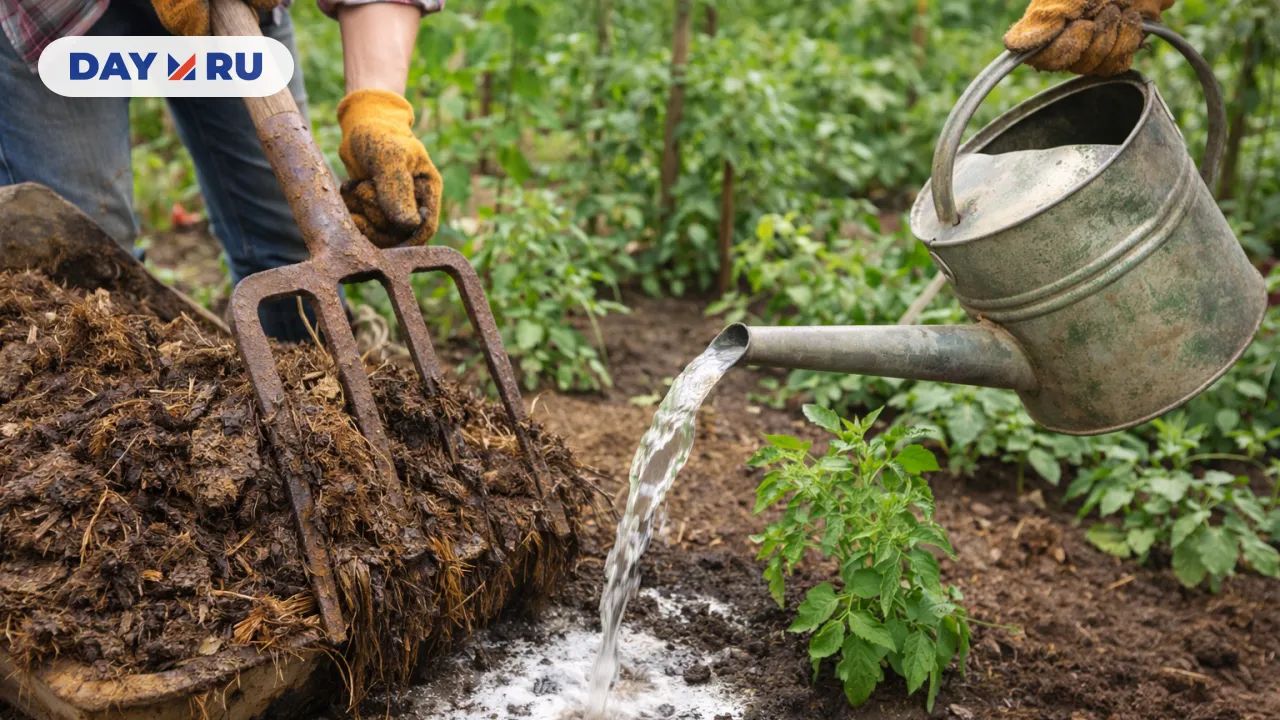Садовод с устаревшими инструментами