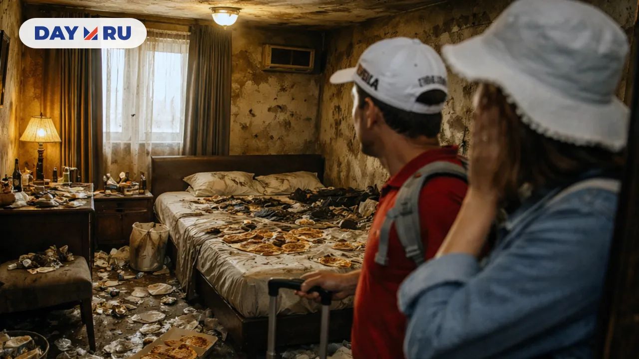 Грязный отель, туристы