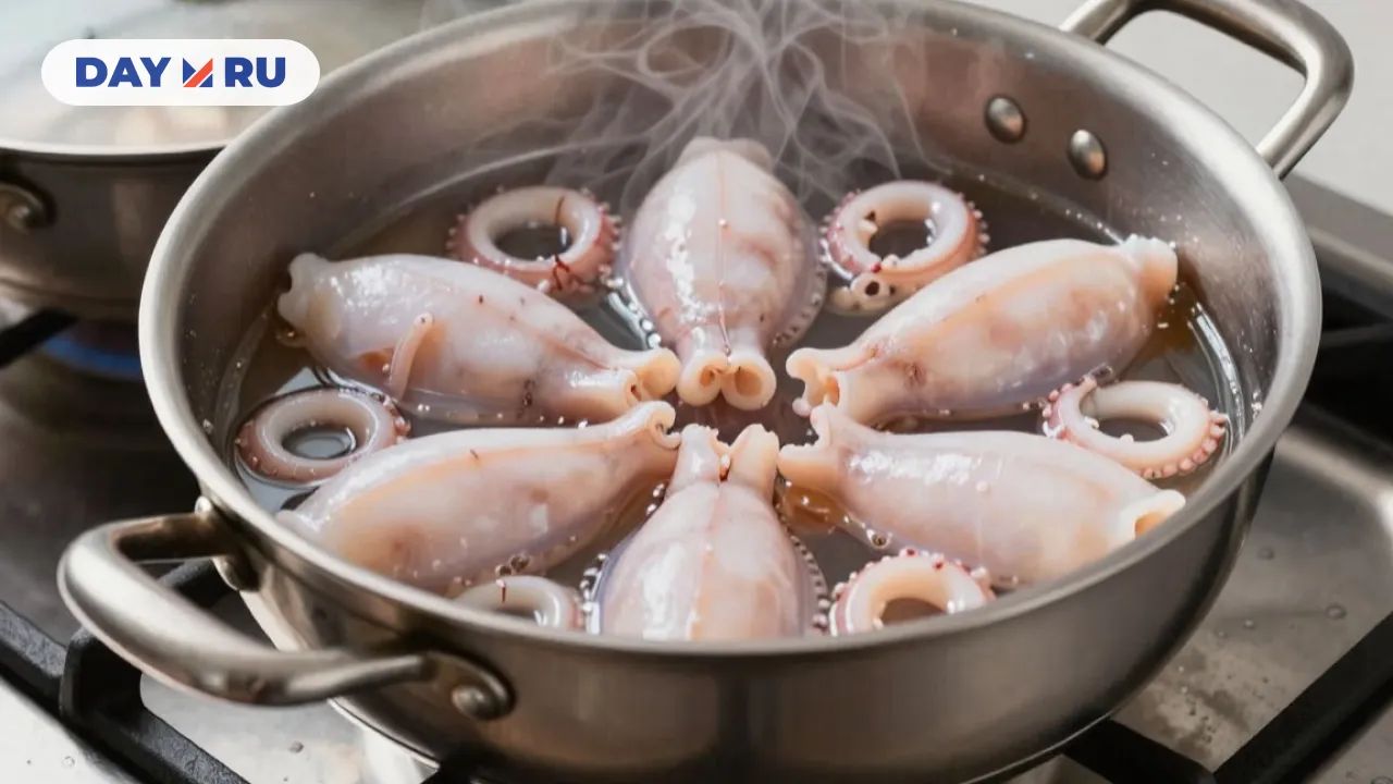 Больше не резиновые! Научилась варить кальмары так, чтоб они оставались мягкими