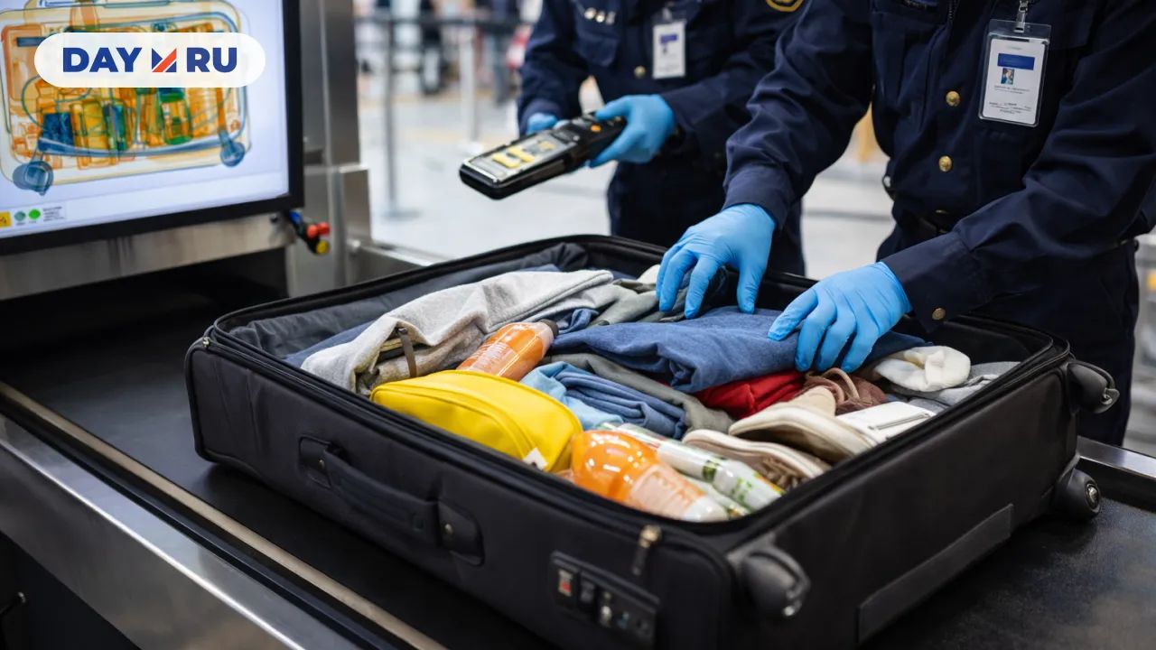 досмотр чемодана