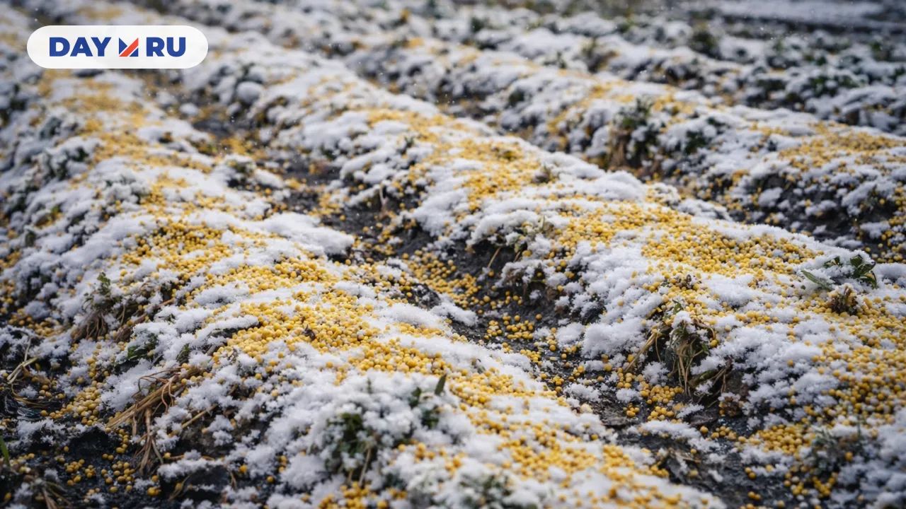 Пшено на снегу