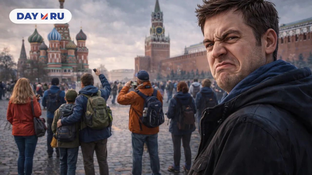 Москвич и туристы