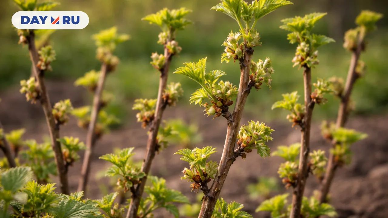 Куст смородины