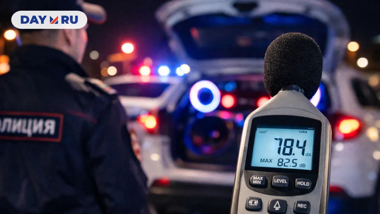 Полицейский и измеритель шума ночью