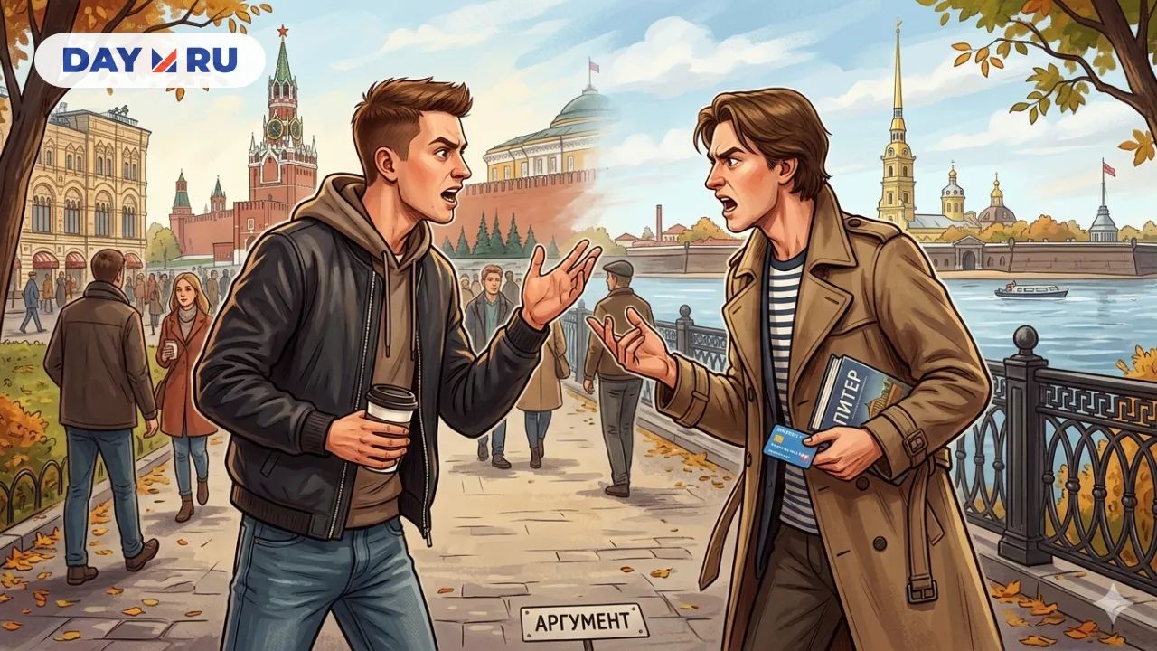 Спор москвича и петербуржца