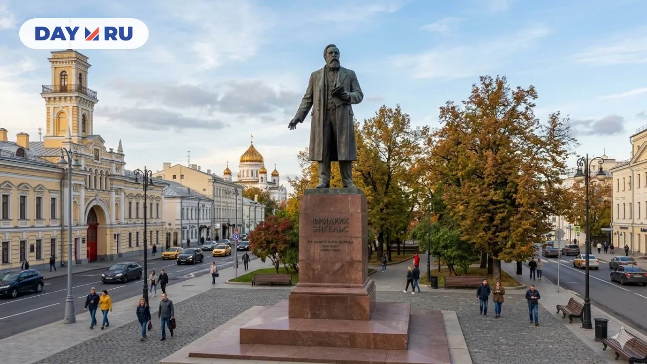 памятник Энгельсу