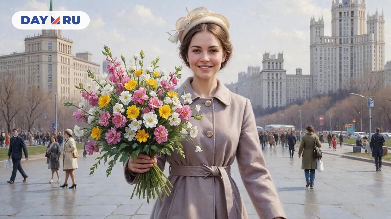 Девушка, 8 марта