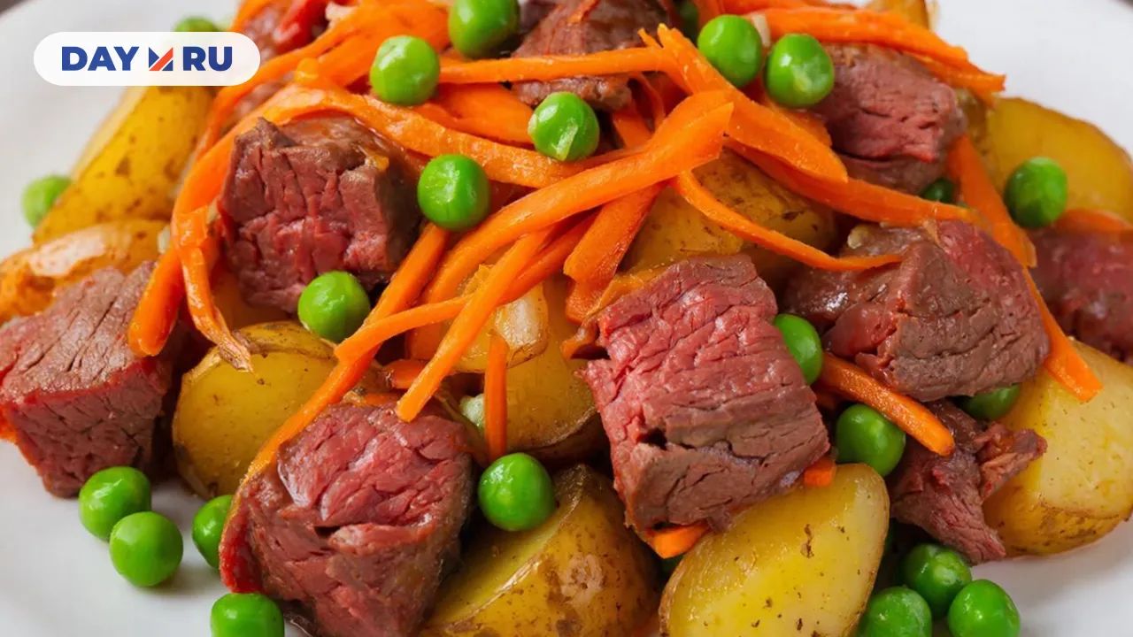 Салат с говядиной