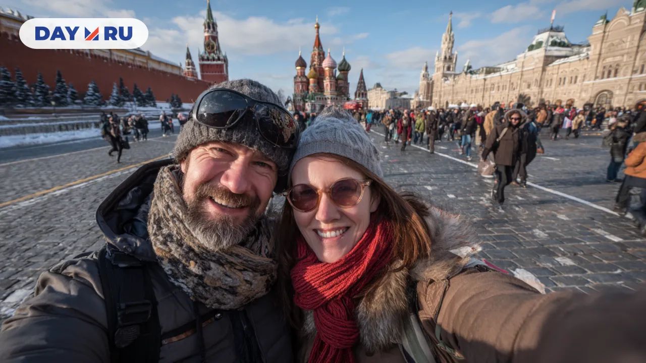 Туристы, селфи