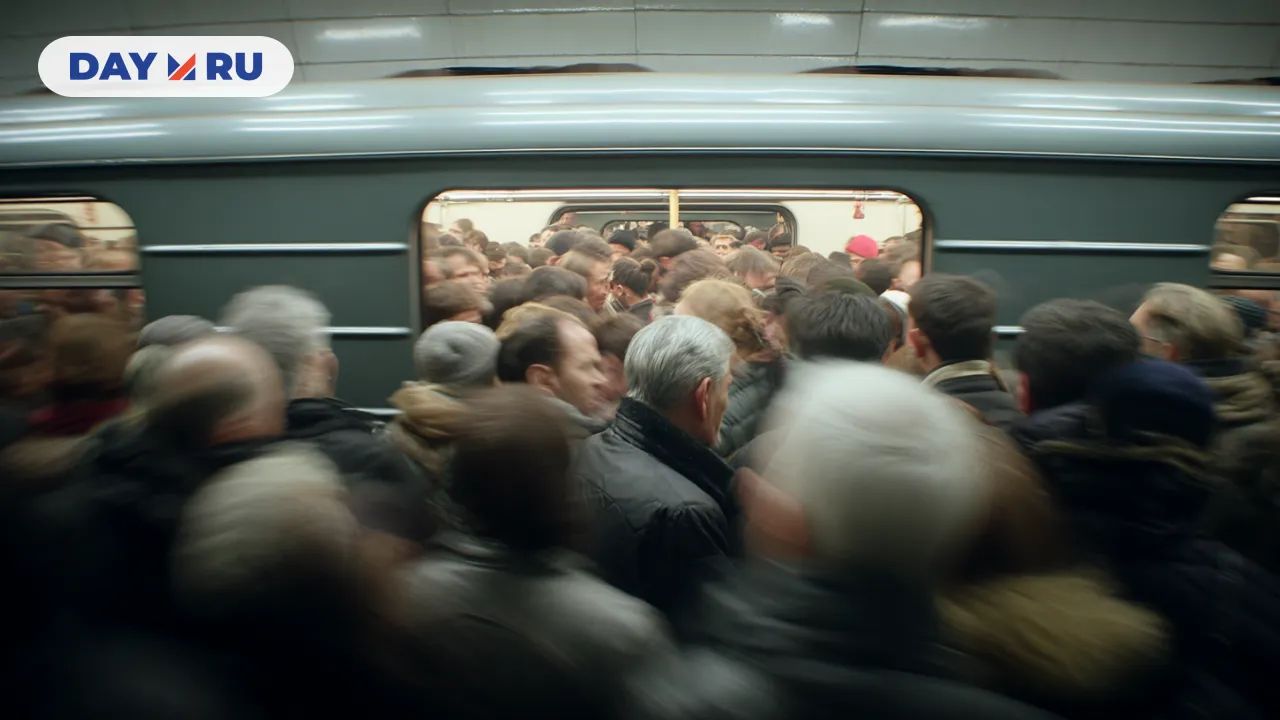 Толпа, метро