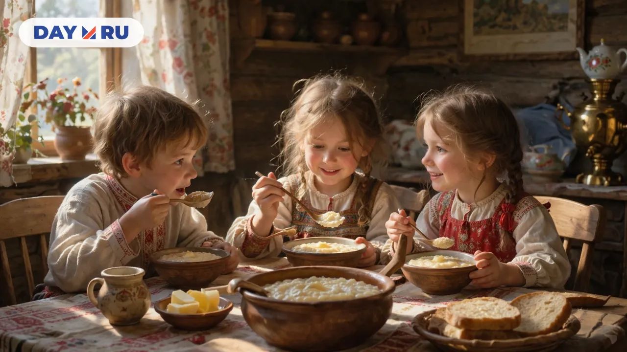 Дети за едой