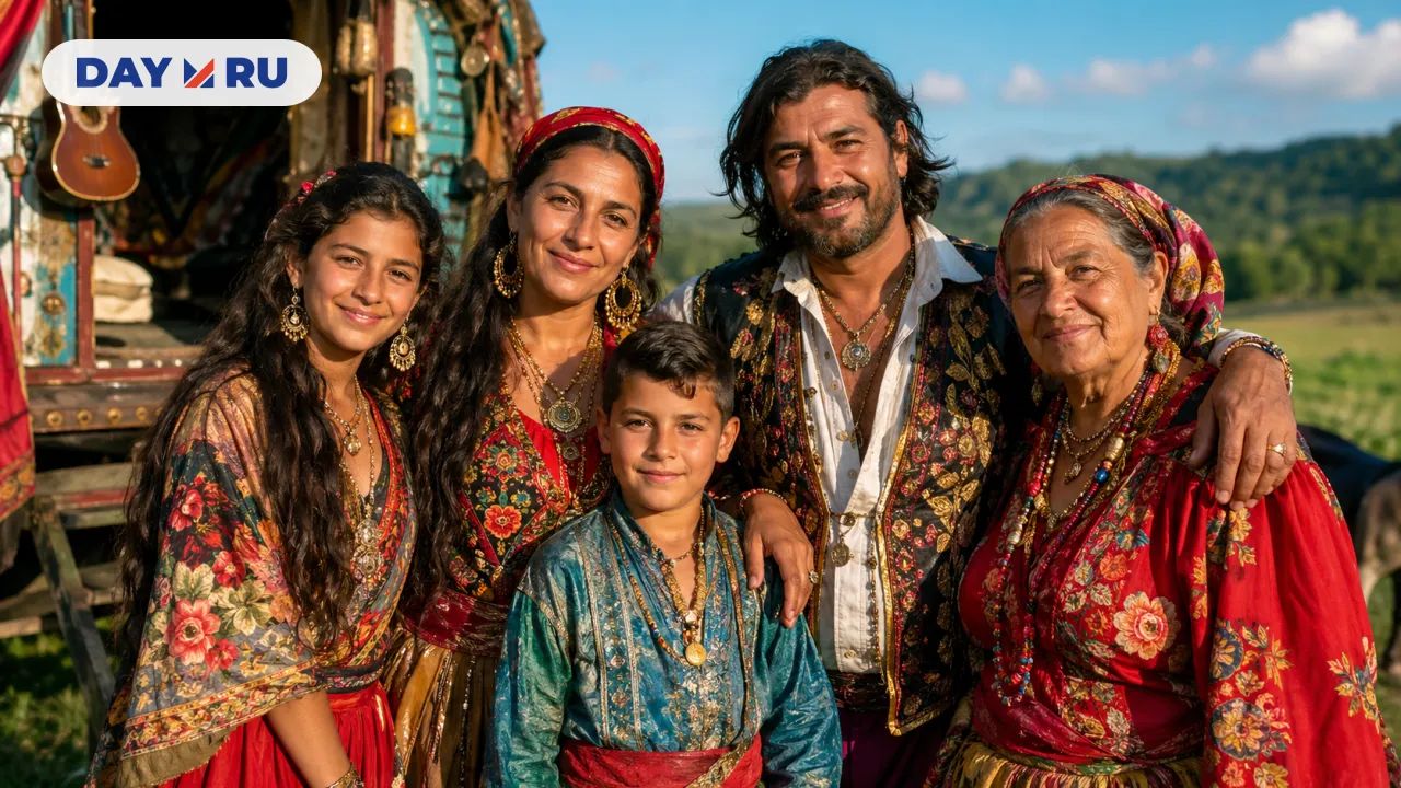 Цыганская семья