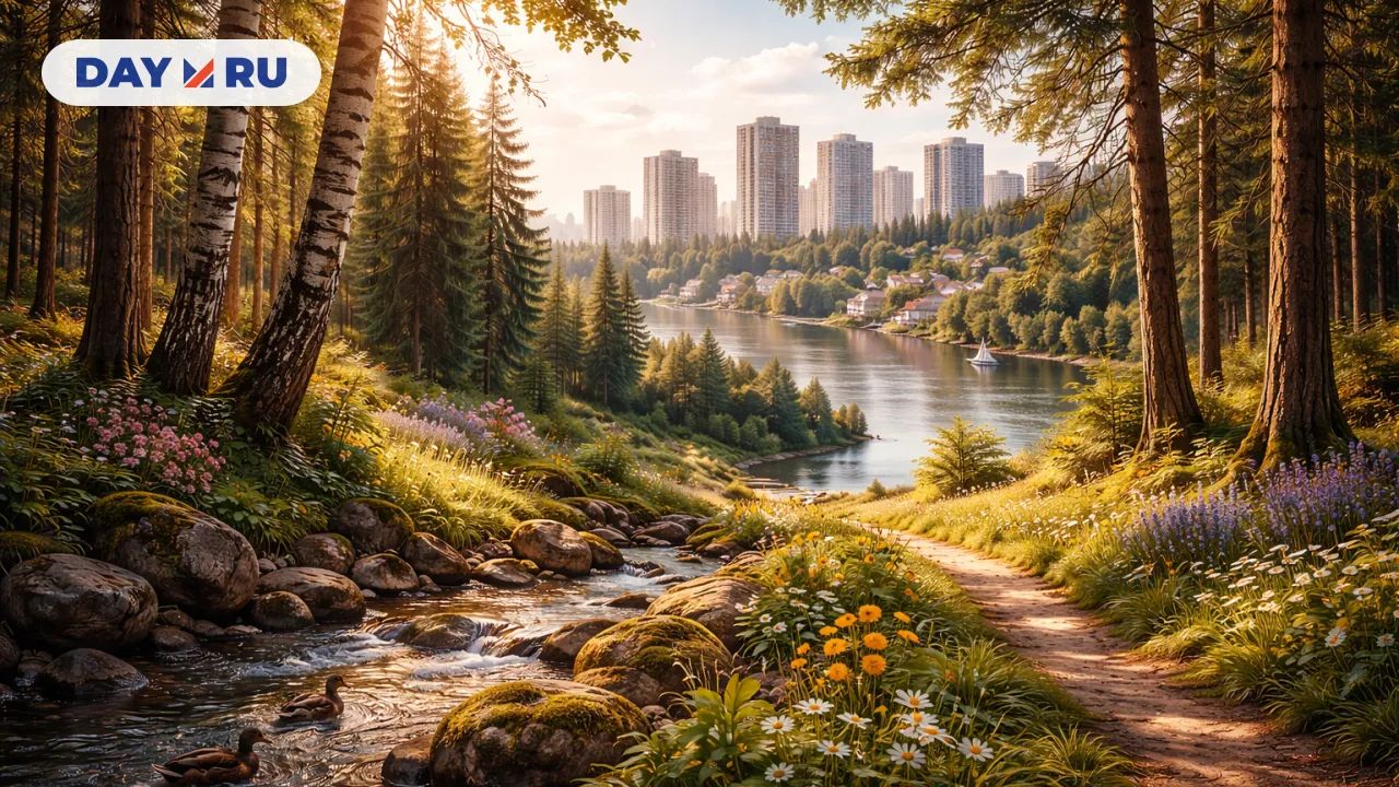 Город в лесу