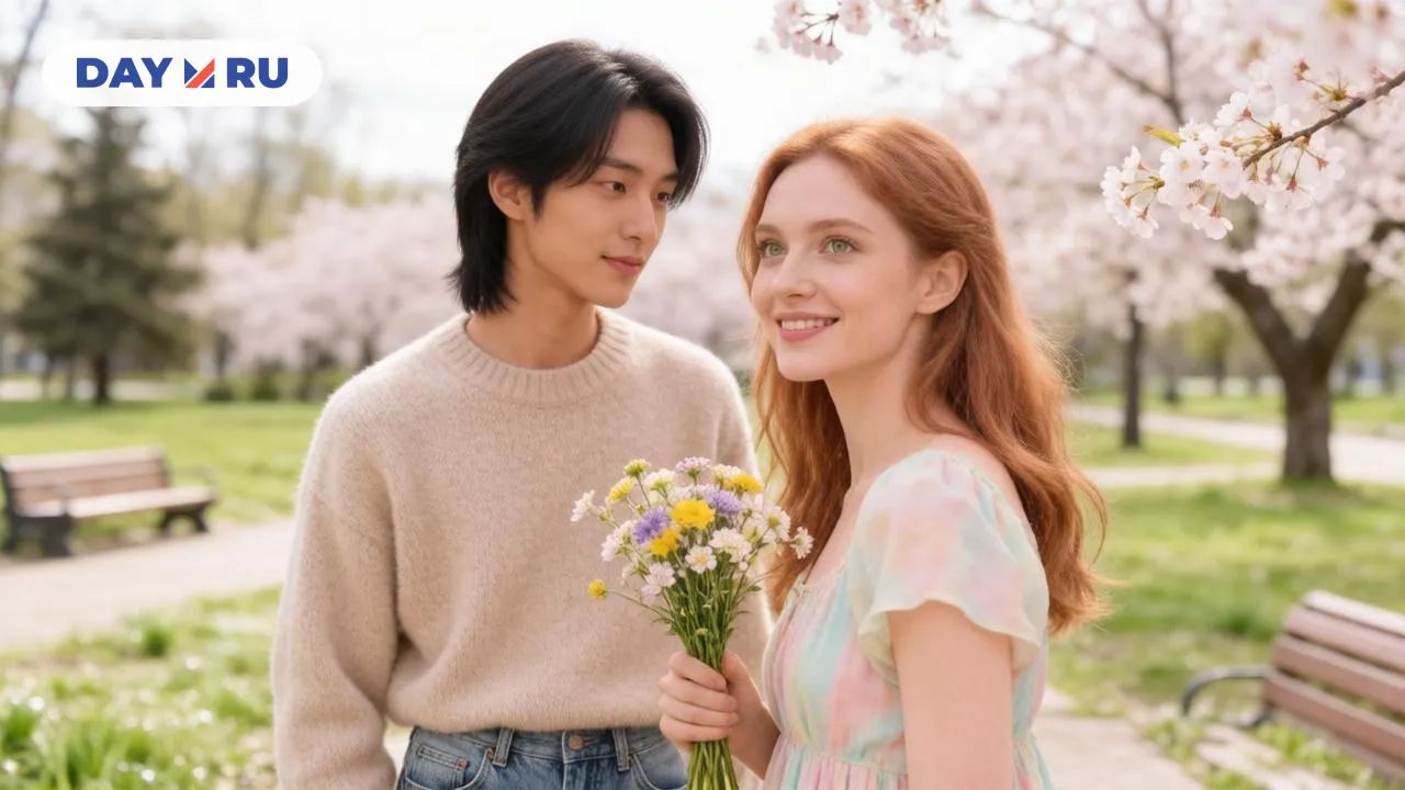 Кореец и русская девушка