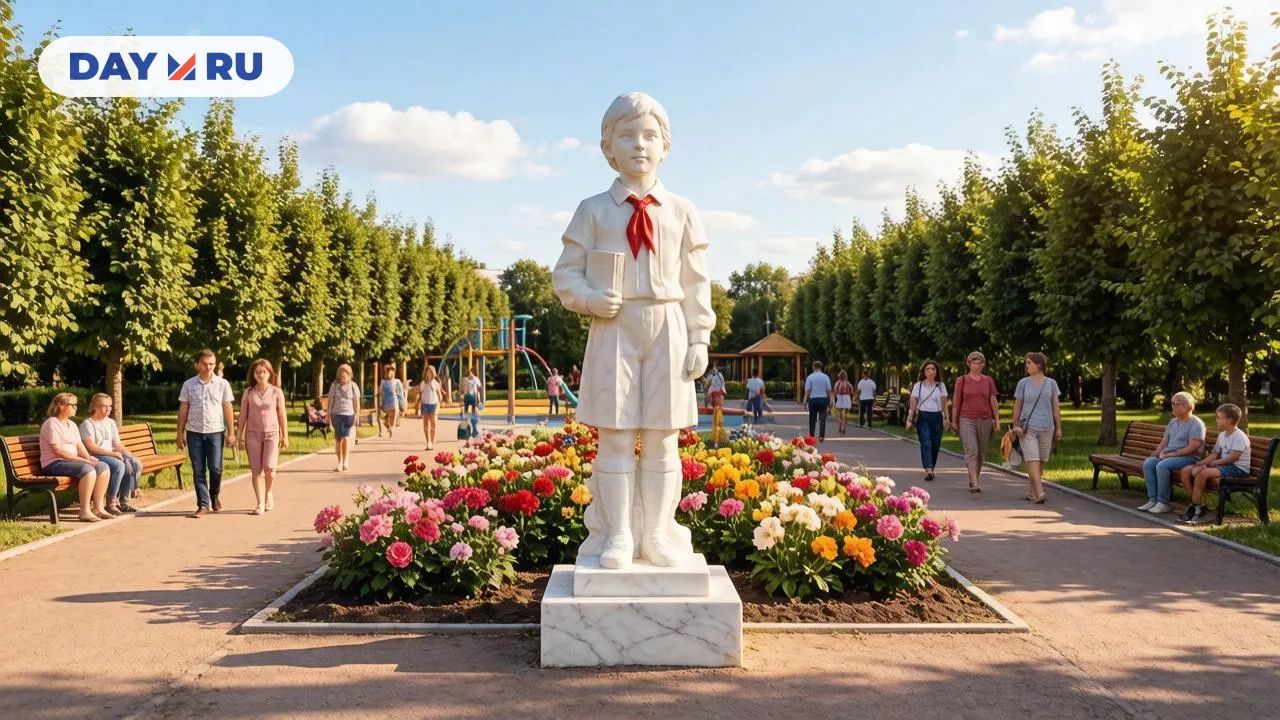 Скульптура пионера