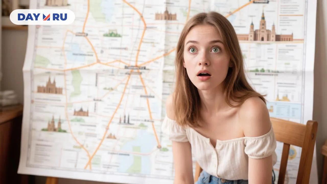 Девушка, карта