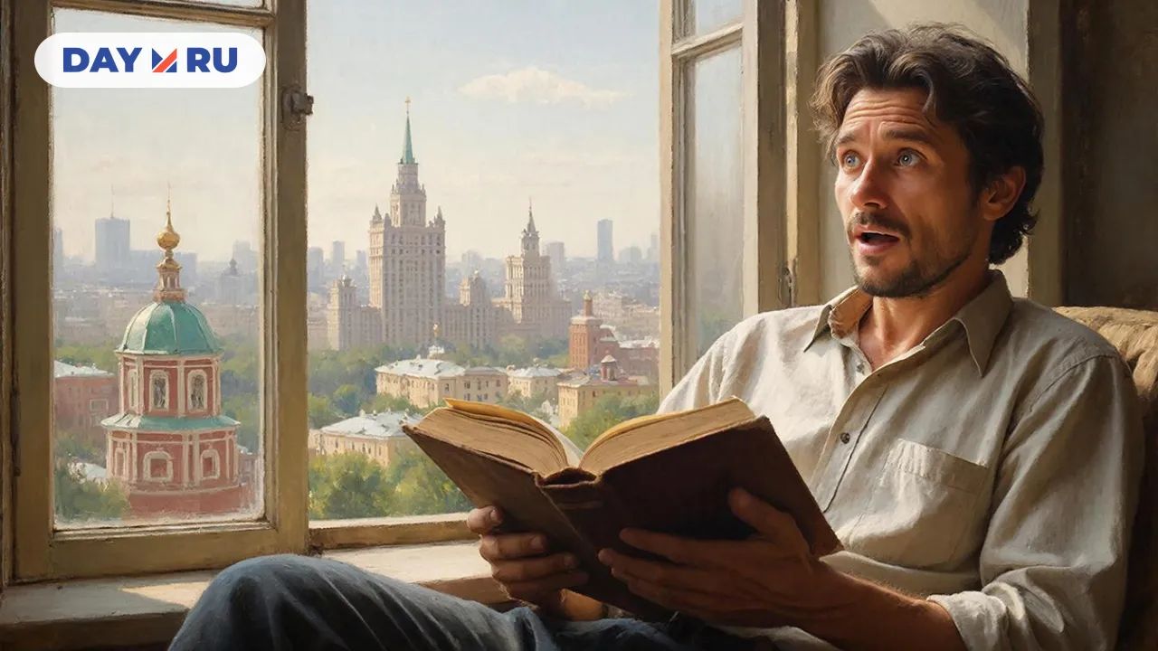 Мужчина, книга, Москва