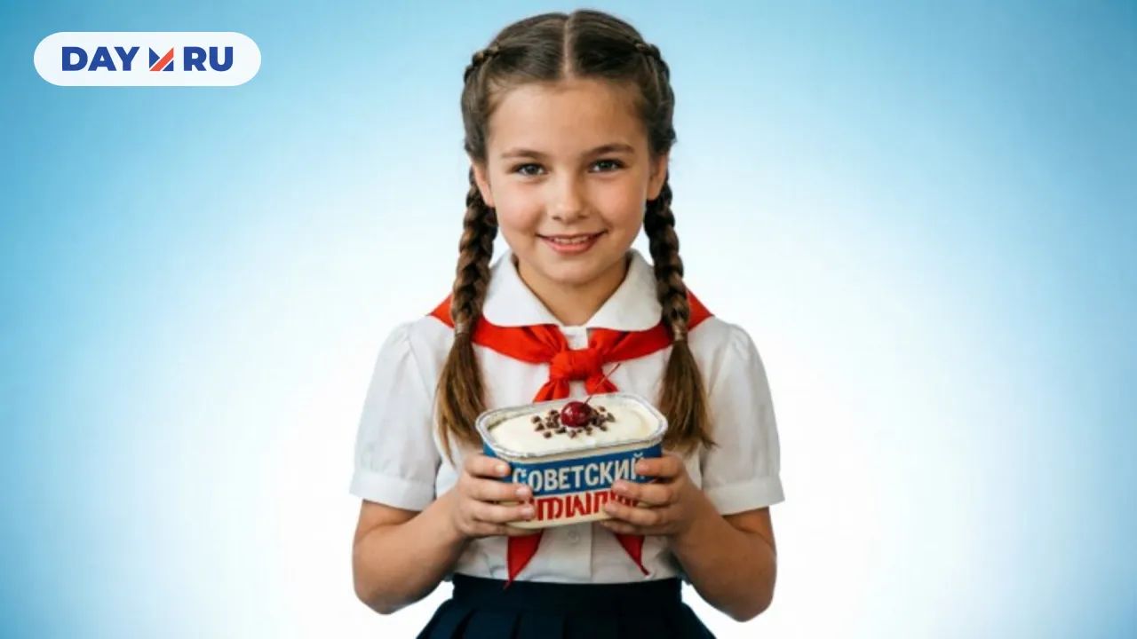 Школьница с пломбиром