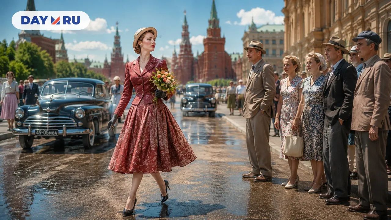 Модел дома Dior в Москве