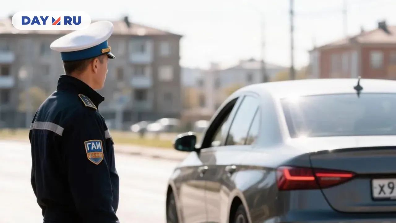 Сотрудник ГАИ, автомобиль