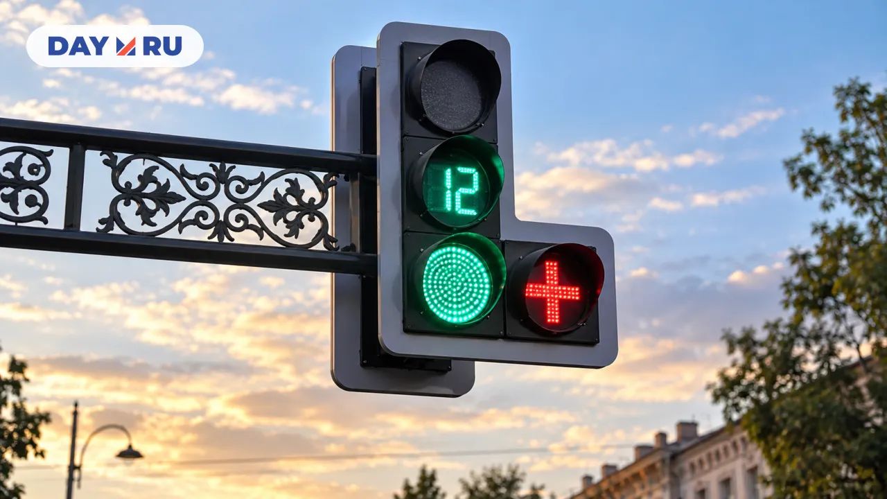 Крест на светофоре