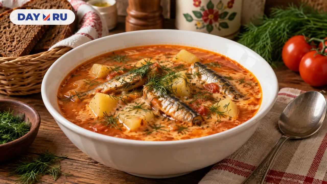 Суп с килькой