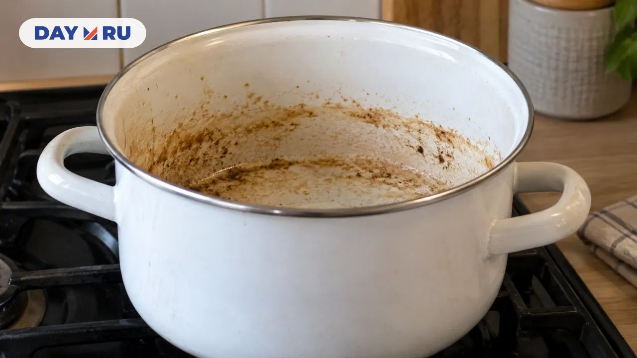Эмалированная кастрюля