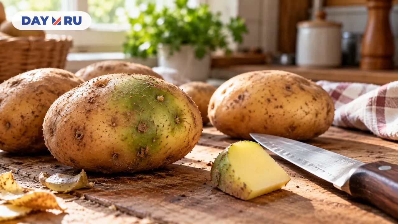 Зеленый картофель