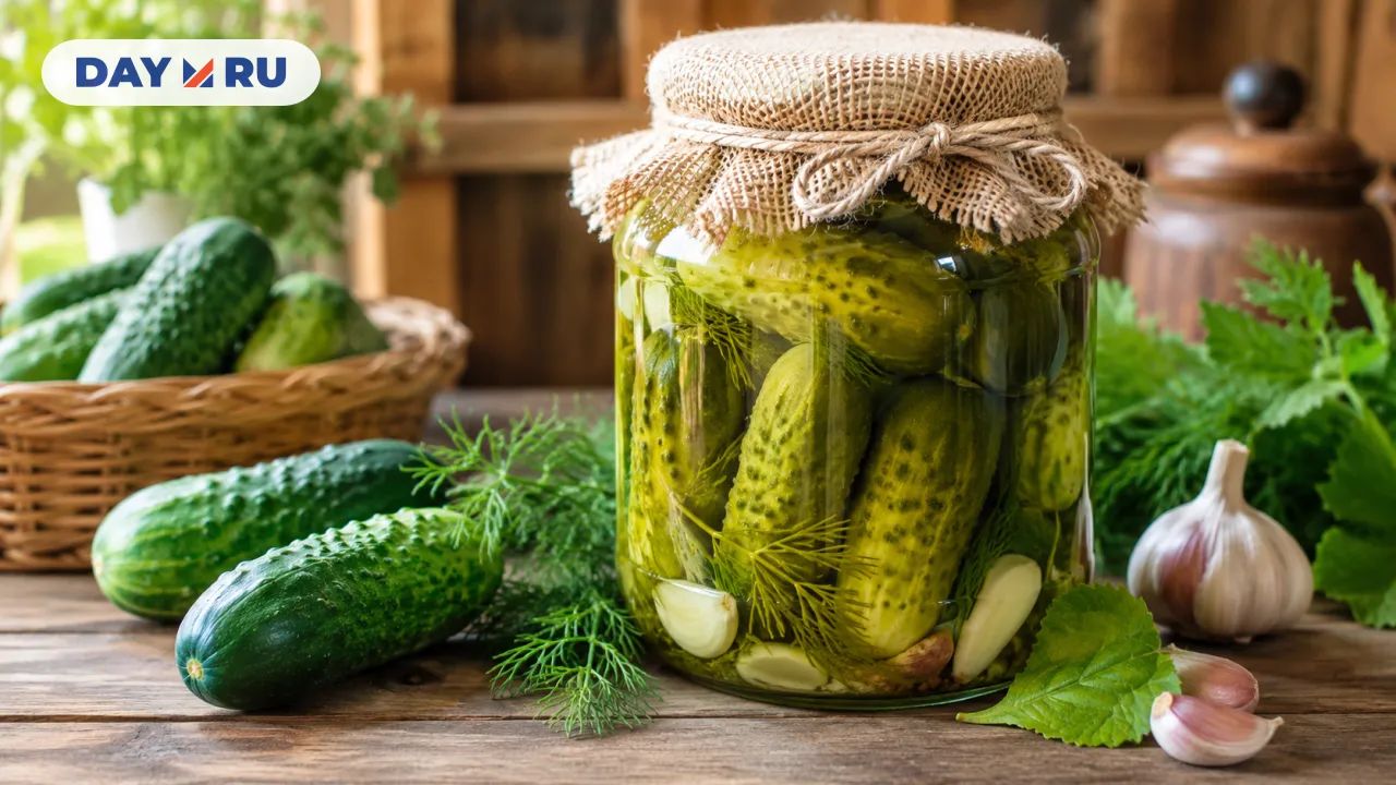 Банка с огурцами