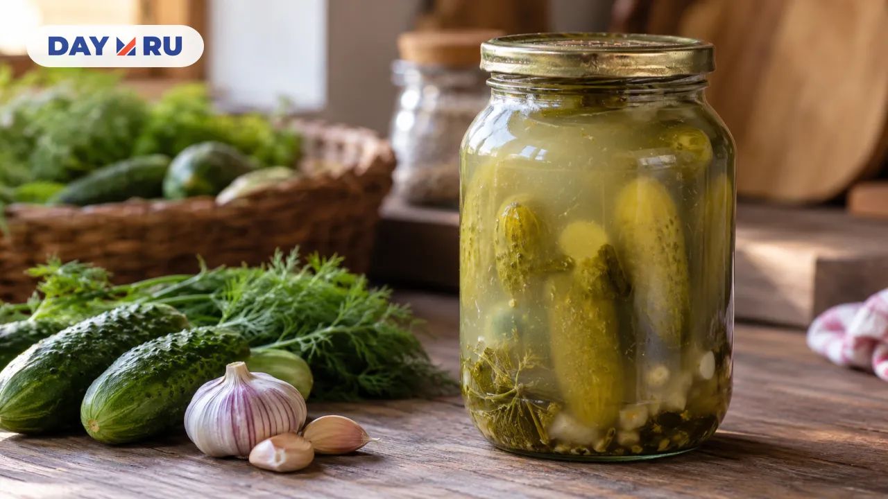 Банка с огурцами